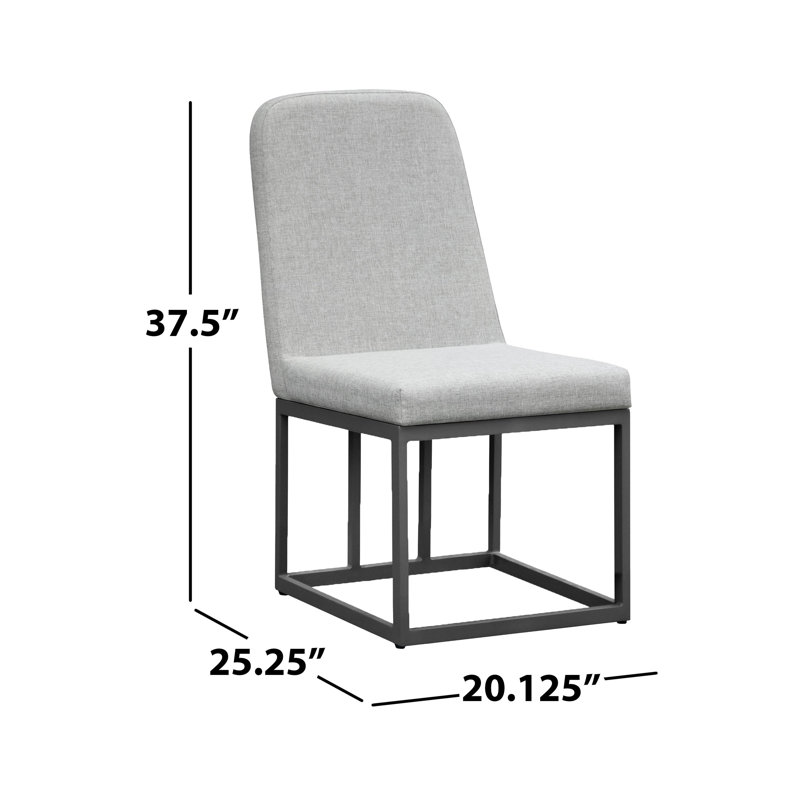 Ensemble de salle à manger 7 pièces avec chaises rembourrées Winnefred, moka, 7 pièces, 6