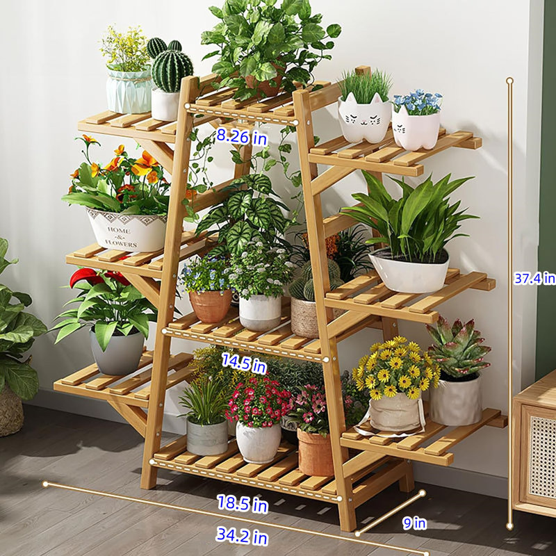 Support à plantes à 9 niveaux pour l'intérieur et l'extérieur Gira, Nature