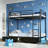  Metal Bunk Bed with USB Charging Station, RGB LED Lights, Safety Guardrails – Easy Assembly, No Box Spring Needed-1664337684-1664337690-1664337689