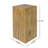 27.75"H Wood-Look Square-Column MGO Patio End Table, Wood-Like Distressed Finish, Mix With Different Heights-1991440556