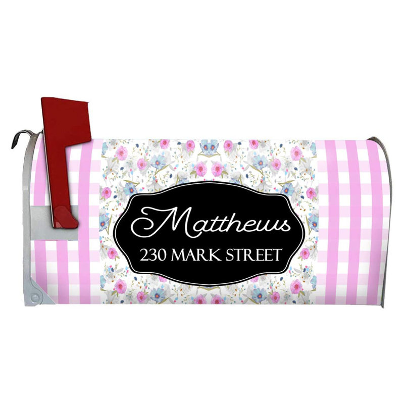 Housse de boîte aux lettres personnalisée, Rose