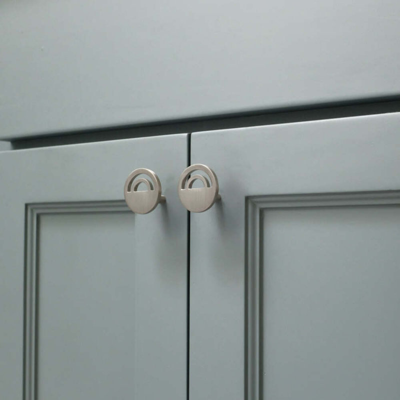 Horizon Circle Knob, Satin Nickel