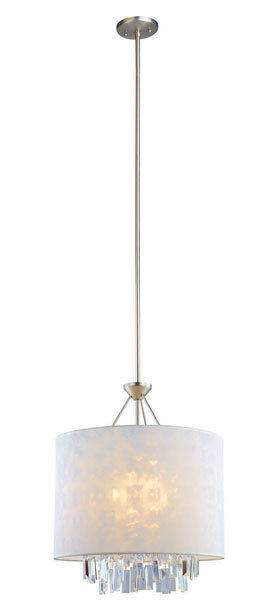 Pendentif lumineux Piccadilly 3, Nickel poli, Noir