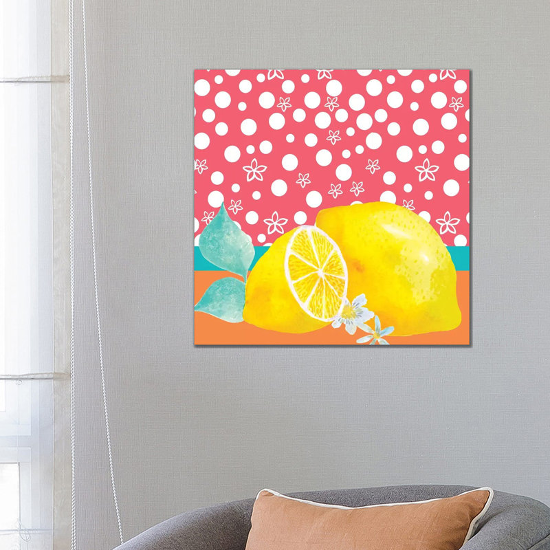 Lemon Inspiration I by Larisa Hernandez - Wrapped Canvas Painting, 66.04 cm H x 66.04 cm W x 1.91 cm D
