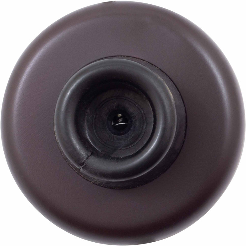 Concave Zinc Wall Bumper, Oil-Rubbed Dark Brown
