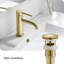 Drain escamotable de lavabo de salle de bain avec trop-plein-47590378
