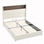 Wing-Back Platform Bed With Headboard Shelf-1002314035-1002314031