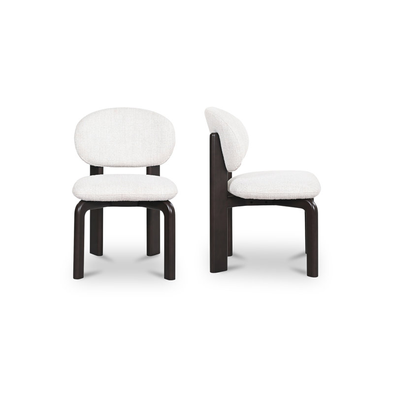 Sami Dining Chair Brown Set Of Two, White