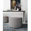 Pouf rond en velours 24 po Hallsy-358596594