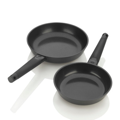 Zavor® Noir 2-pc Cast-Aluminum Ceramic Nonstick 8” & 10” Skillet Set