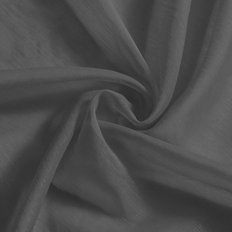 Paire de rideaux transparents Alohna, Gris