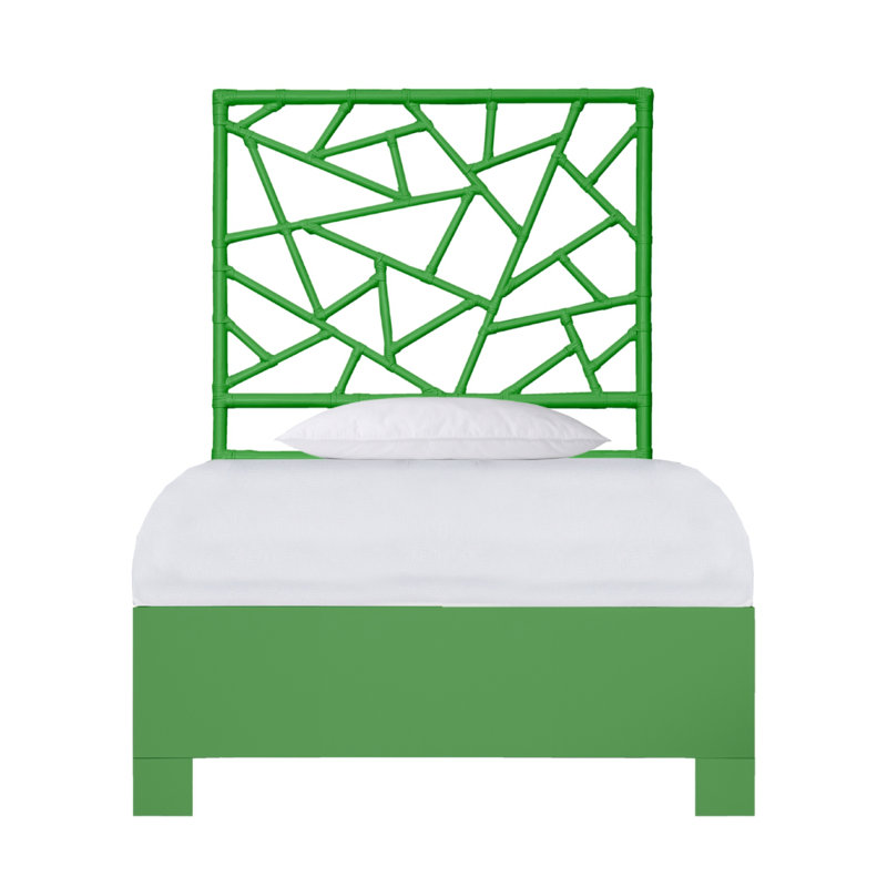Lit standard à profil bas Tiffany, Vert vif, Simple