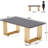 Legun Rectangular with Iron Base Dining Table-2040381230-2032798039