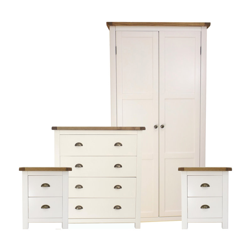 Hednesford Piece Bedroom Set, 4 Pcs: 2 Nightstands, 2 Dressers