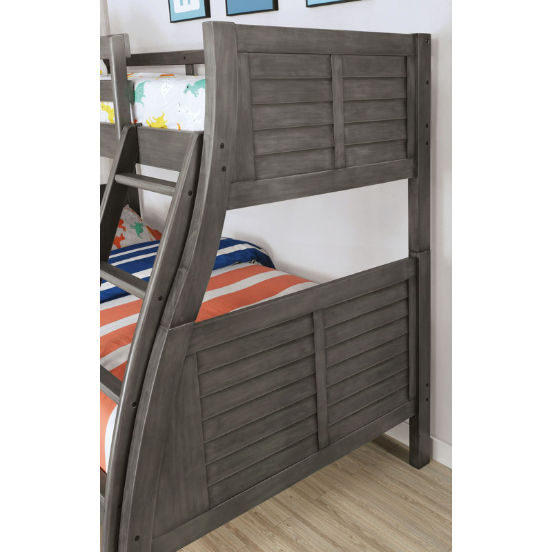 Acevedo Kids Twin Over Full Bunk Bed, Antique Grey