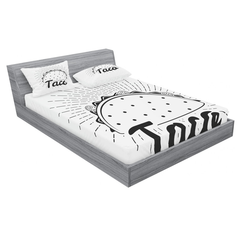 Microfiber Sheet Set, Queen Sheet Set with Fitted Sheet