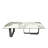 55" Wide Rectangular Coffee Table/End Table With Rock Slab Top, Metal Frame Coffee Table-1336709388