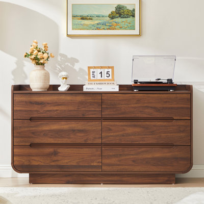 53.93"W Modern 6 - Drawer Dresser