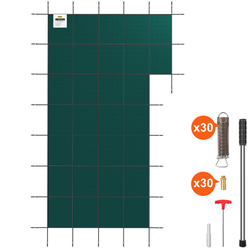 Pool Safety Covers, 0.5" H x 456" W x 240" D