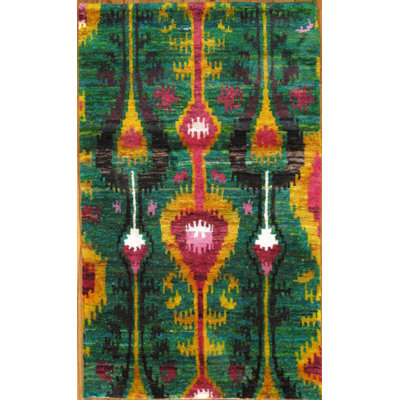 Pilgreen Area Rug in Multi Green