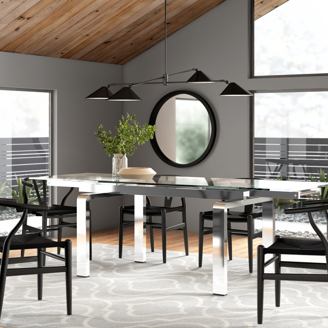 Vernice Evelina Extendable Dining Table Latitude Run®