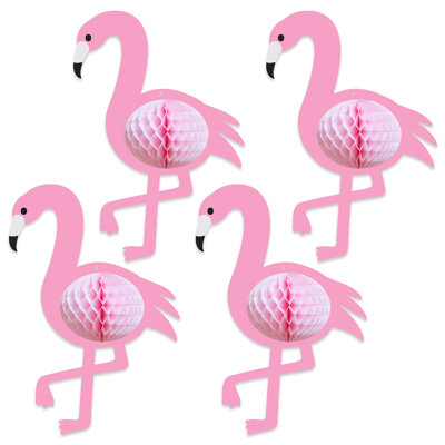 Tissus flamants roses - paquet de 12