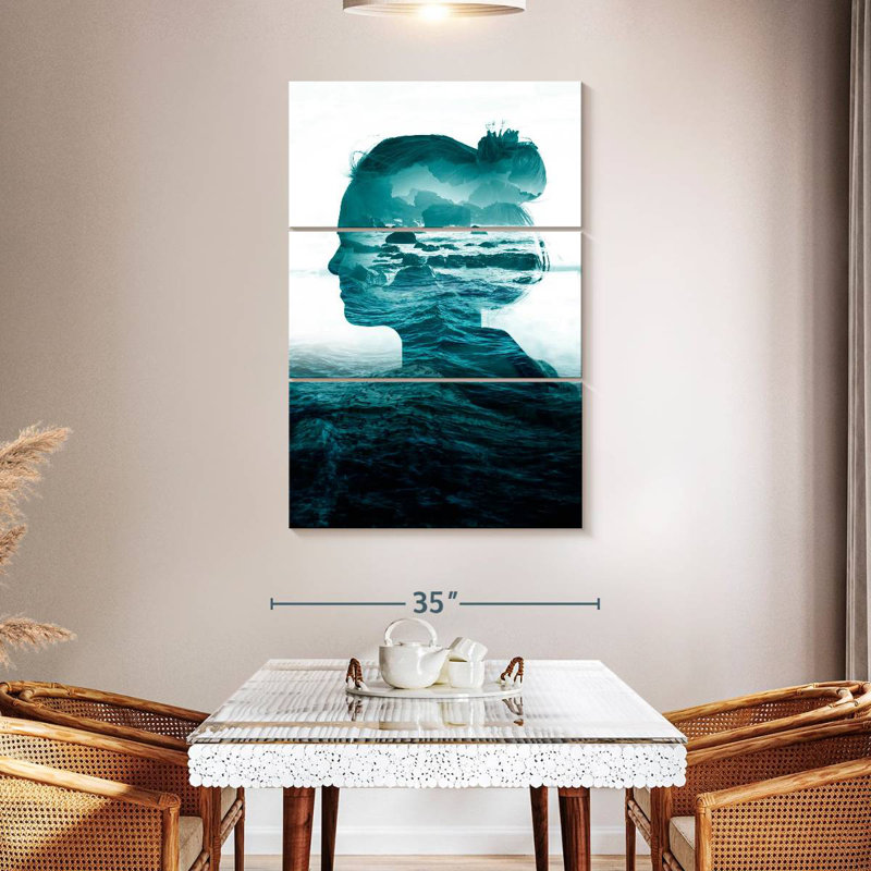 Leisha The Sea Inside, 50" H x 32" W