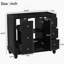 Meuble-lavabo noir 36 po (lavabo non inclus)