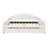 Upholstered Daybed In White With Trundle And Comfortable Padding - Elegant Stitching Lines, Strong Construction, Multipurpose Bed Full Size Shall Shaped Stylish Look, Upholstery, Versatile Bedroom-124190058