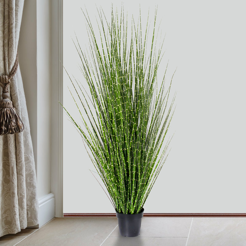 Artificial Onion Zebra Grass in Starter Pot, 45" H x 16" W x 16" D