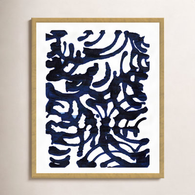 Indigo Swirls I Painting by Jodi Fuchs