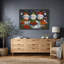 «Christmas Snowmen Artwork Holiday Cheer», reproduction d'art sur toile encadrée-126031301-126031303