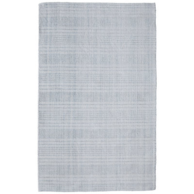 Highview Hand Woven Polyester Striped Area Rug in Gray