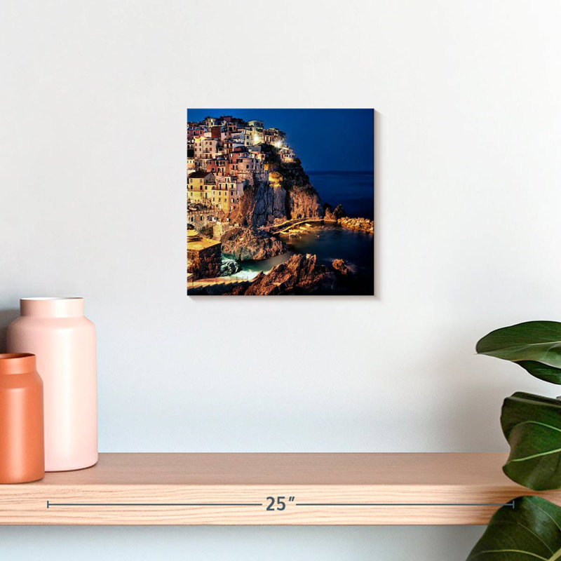 Gillard Manarola au Cinque De Terre, Italie, H 10 po x l 10 po