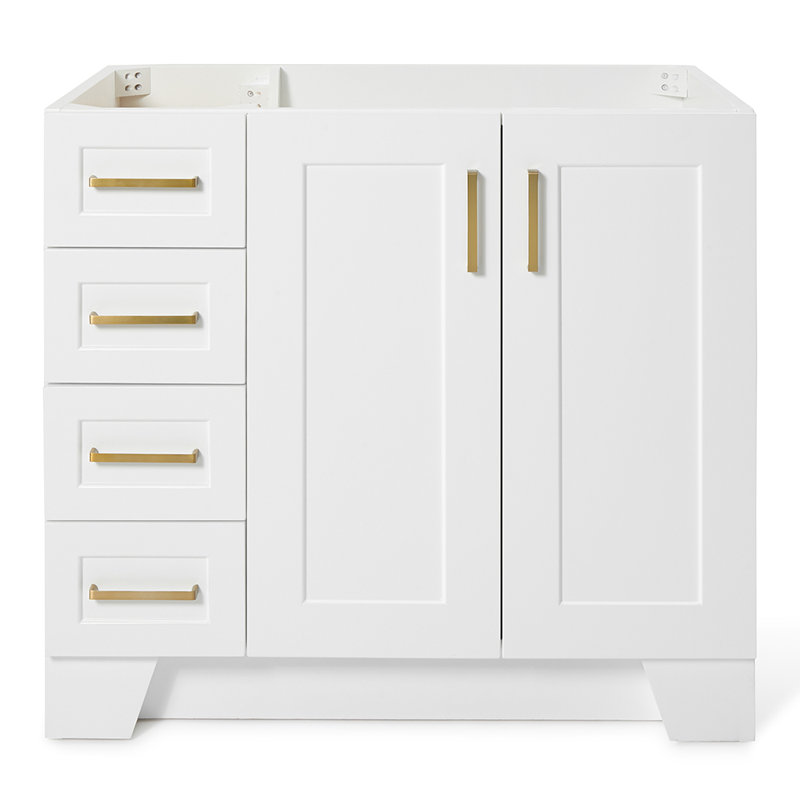 Base de meuble-lavabo simple 36 po Sawyer, Blanc