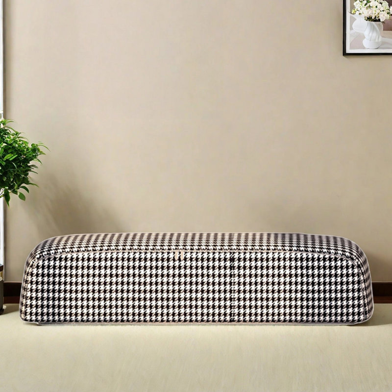 Banc matelassé pour changer de chaussures ou de vêtements, 15.75" H x 70.87" W x 17.72" D