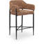 Tabouret de comptoir en tissu Sylas-1433604253