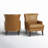 Awad Vegan Leather Wingback Armchair-440105573