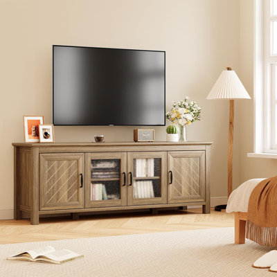 Farmhouse TV Stand For 65 Inch TV