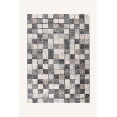 Lasedrick Chequered Area Rug