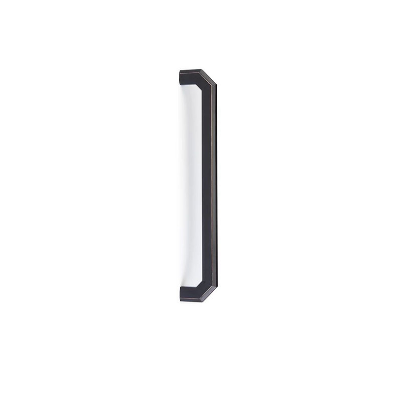 Poignée porte de douche en verre Emtek Riviera (GBTB), Bronze frotté à l'huile, 12"