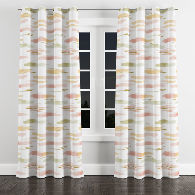 Rideau en velours Modern, Œillets dorés, L 52 po x L 108 po