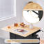 Chariot pour îlot de cuisine H 36 po avec plateau en bois massif et rangement-106815335