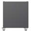 Armoire de rangement en métal pour le garage - bureau, maison, garage. 35,57 "H, roues verrouillables, plateau surélevé, 4 tiroirs latéraux. Garage noir / gris avec roues, maison. Tiroirs, espace.