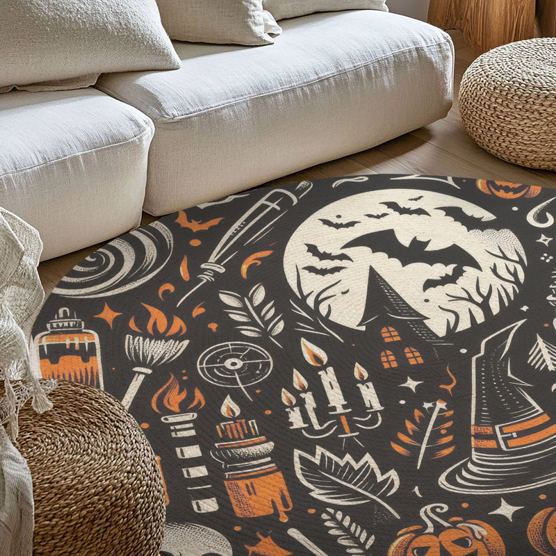 Tapis tressé Eerie & Flat, Rond 5 pi