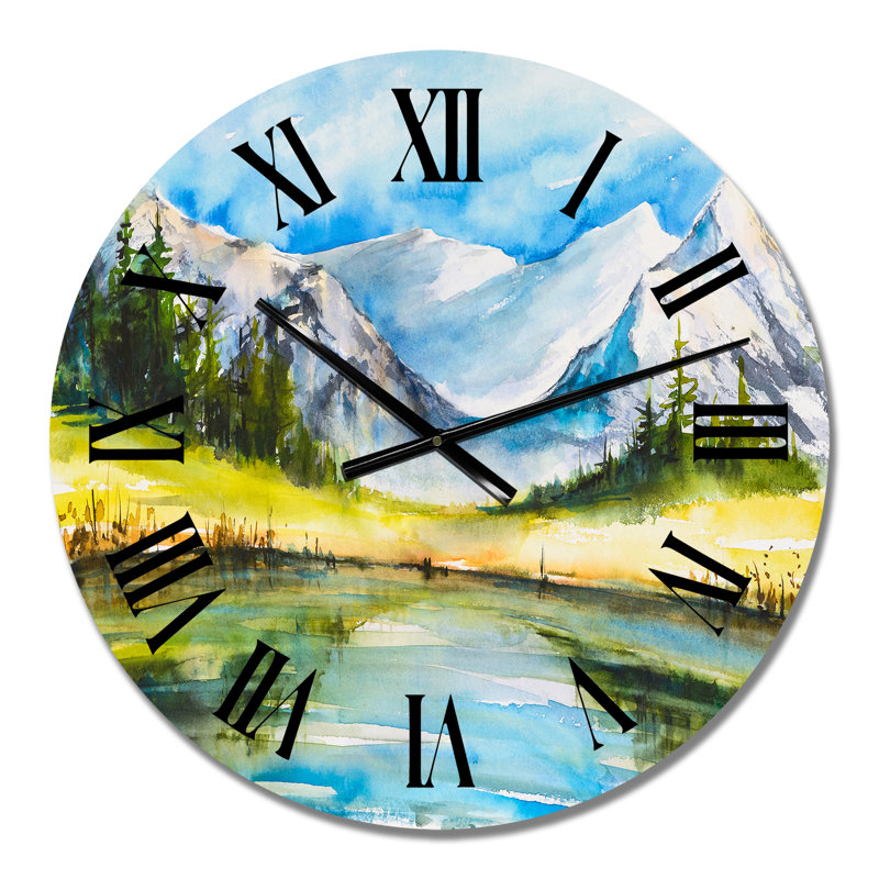 Horloge murale Blue Lake, Petit