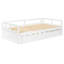 Lit de jour extensible avec couchette, lit de jour en bois avec couchette-1366053906