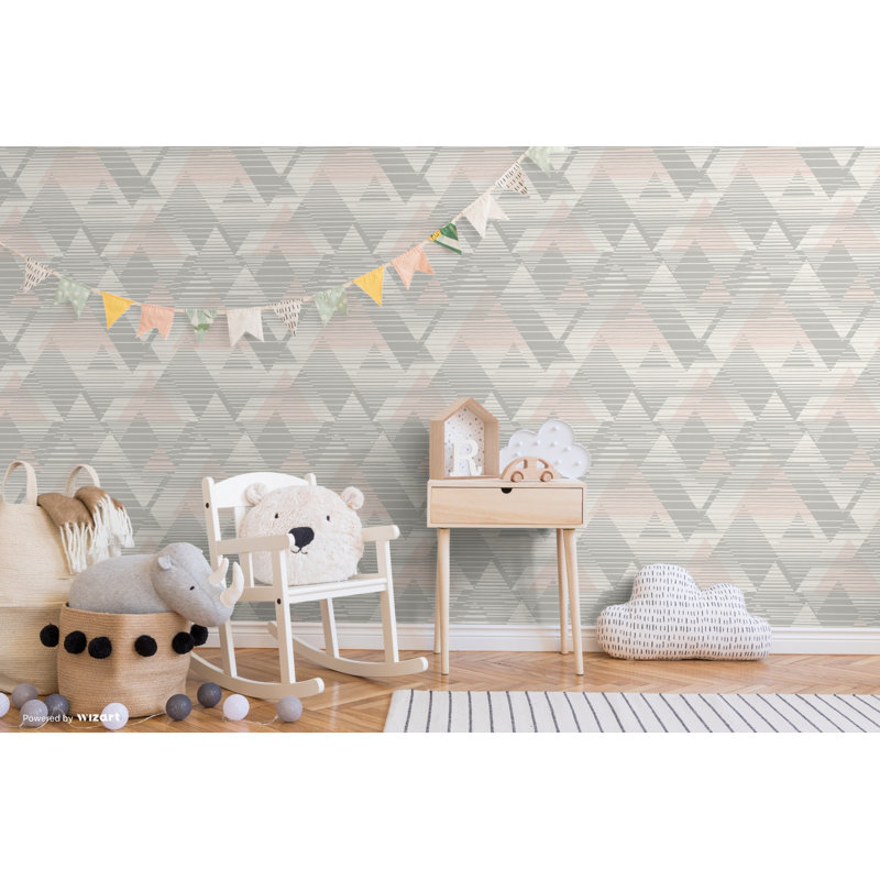 Caleena 10m x 53cm Satin Paste the Wall Wallpaper Roll, Pink