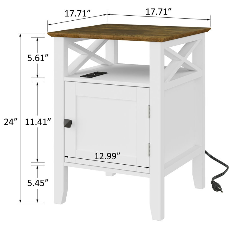 Ensemble de 2 tables de chevet Ophelia