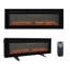 1500W Recessed-in Electric Fireplace with 3-Color Top Light, Remote Control, and Touch Screen-97996700